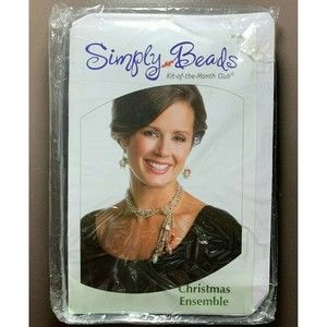 Annie's Simply Beads Jewelry Making Kit Christmas Ensemble Necklace & Earrings